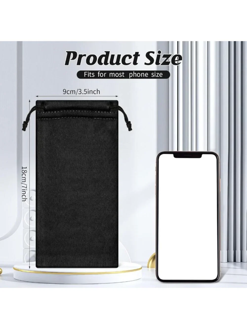 150 Pack Microfiber Sunglasses Pouch Bags - Soft Slim Drawstring Cases for Men